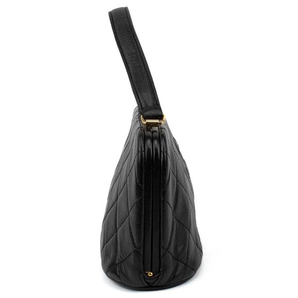 VINTAGE 1994 CHANEL Top Handle Bag with Lambskin - Picture 6 of 10